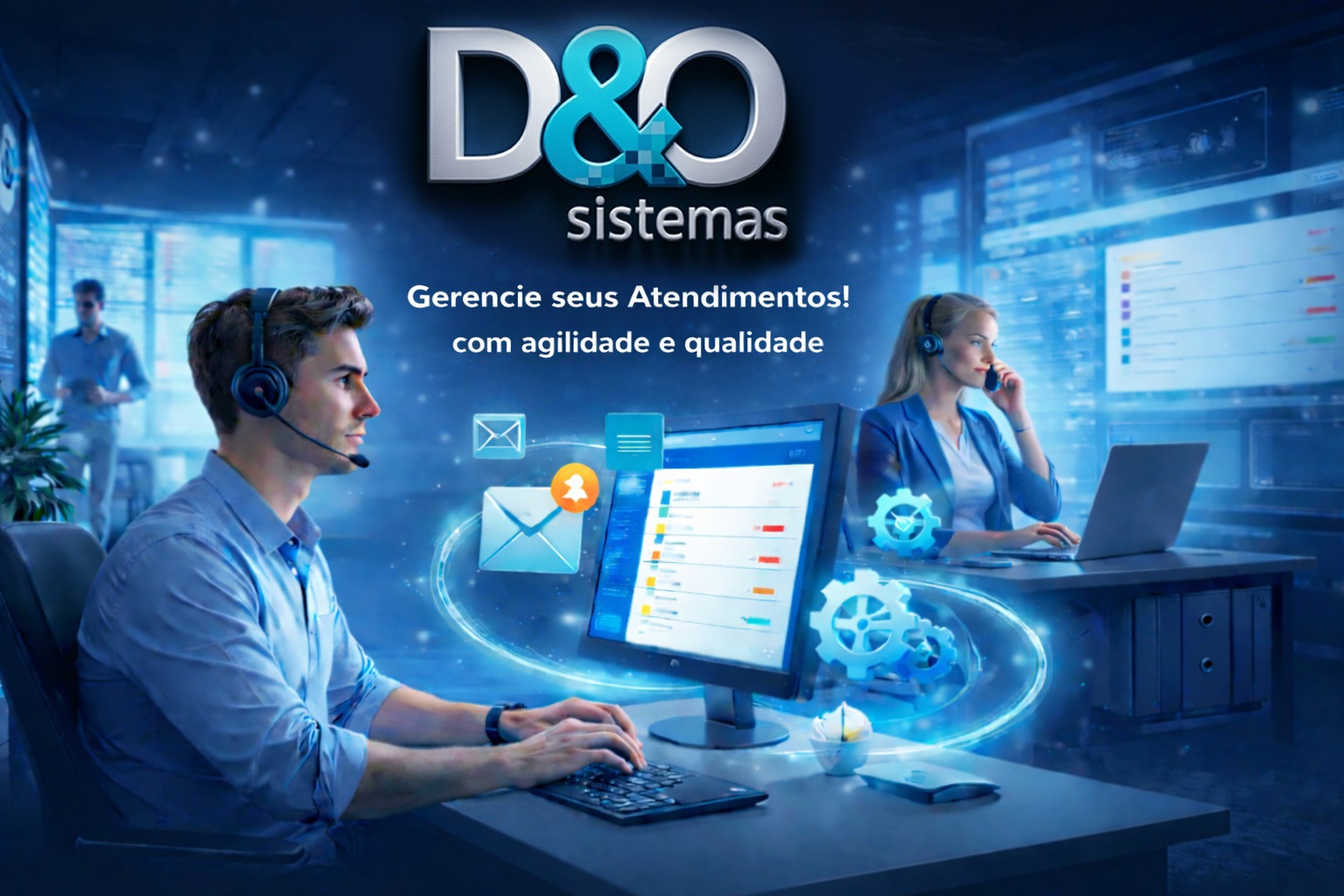 D&O Sistemas — gerencie seus atendimentos com agilidade e qualidade.